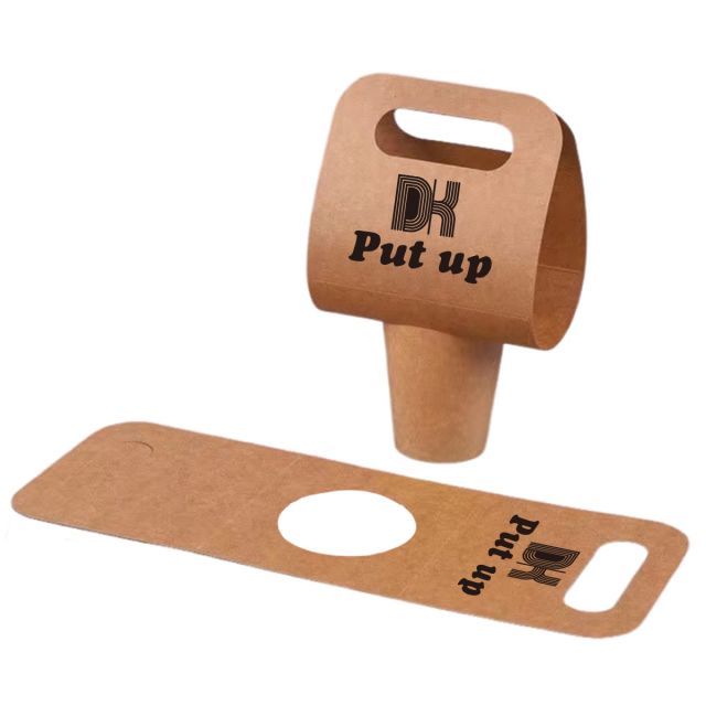 Full Color Custom Disposable Coffee Cup Holder