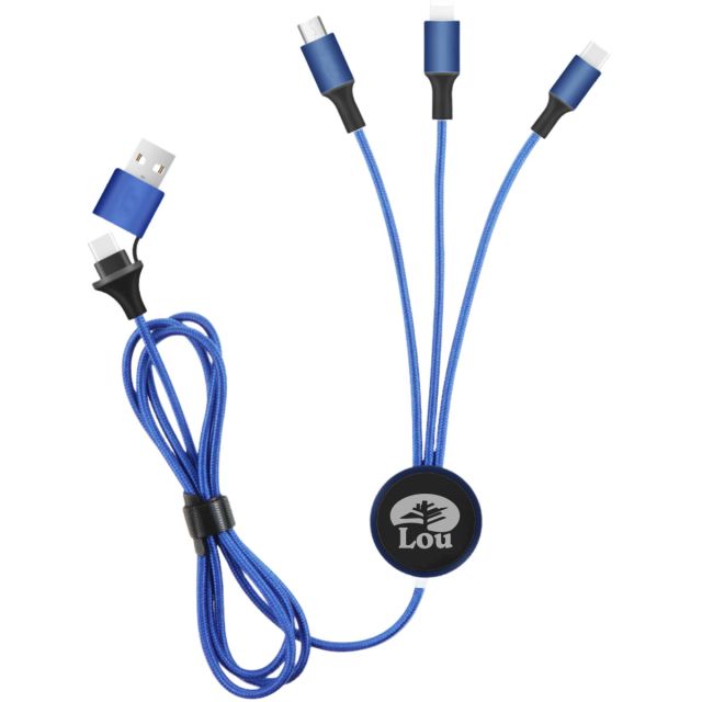 Custom 5-in-1 Charging Cable w/ Light-Up Logo