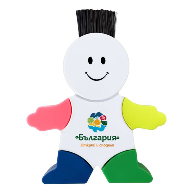 Custom Human-shaped Highlighter w/ Brush