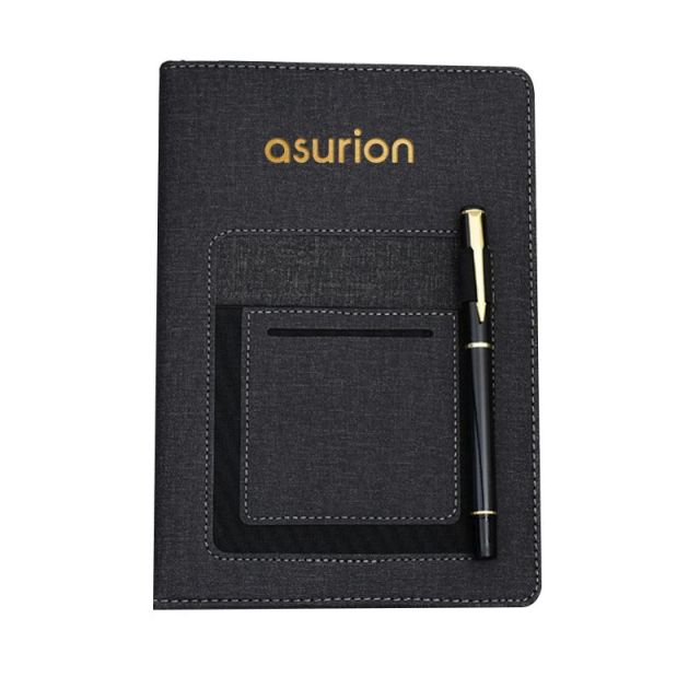 Junior Executive Leatherette Custom Tech Padfolio - 5.75"w x 8.5"h