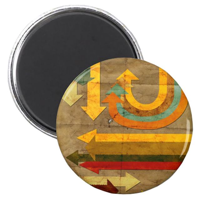 Full Color Custom Large Round Button Magnet - 3"