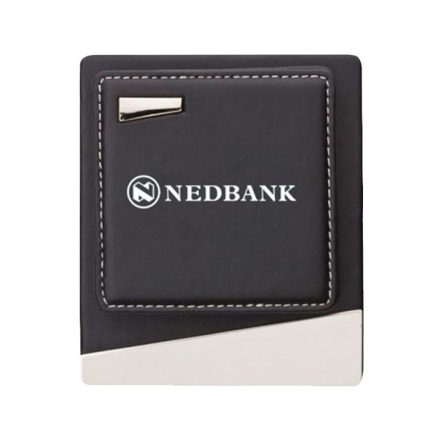 Leather & Silver Custom Coaster Set