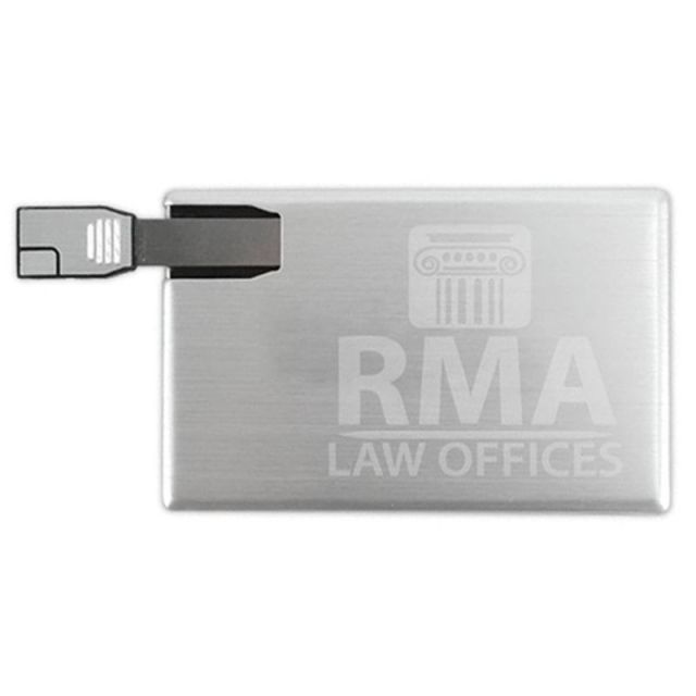 Custom Retractable Stainless Steel Card USB Drive