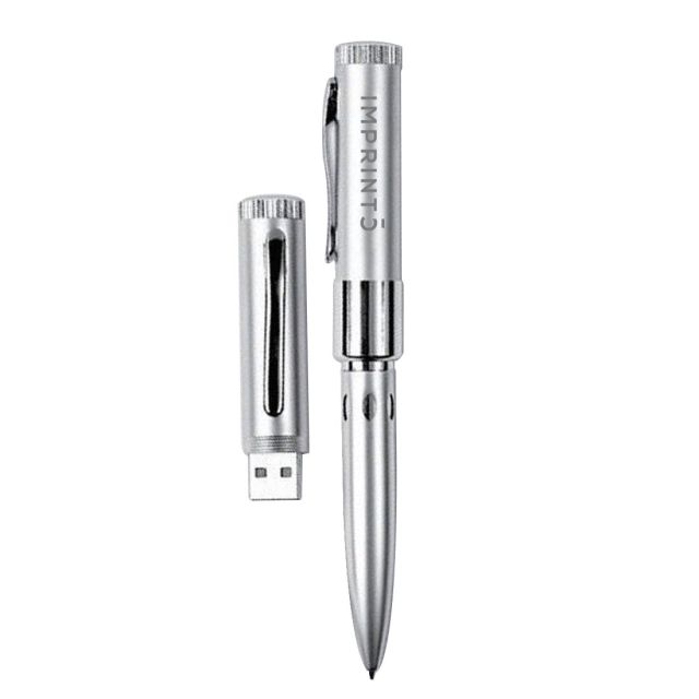 Custom Education Metal USB Flash Drive w/ Ballpoint Pen