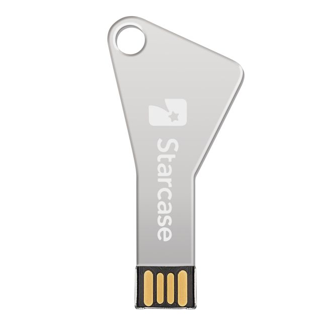 Triangle Key Shaped Custom USB Flash Drives