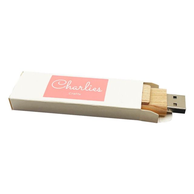 Custom Gloss White Cardboard USB Box