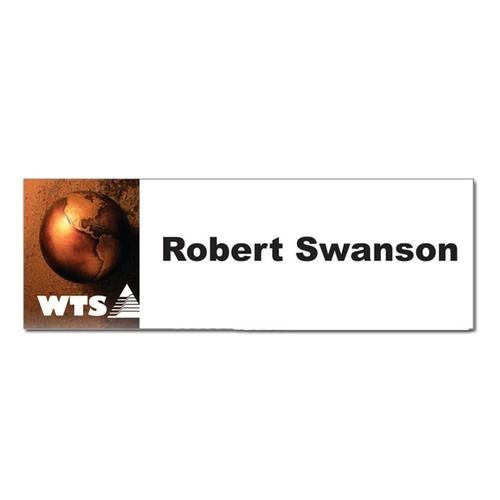 Full Color Phoenix Plastic Name Tags - 3" x 1"