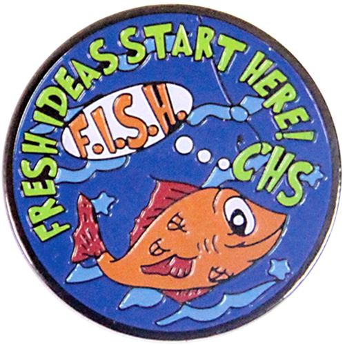 Etched Brass Custom Lapel Pin - 0.75"