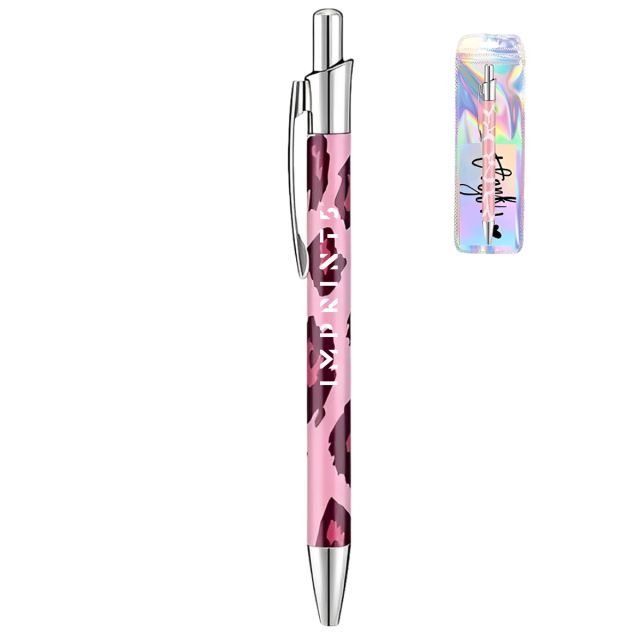 Full Color Custom Aluminum Ballpoint Pen w/ Holographic Bag