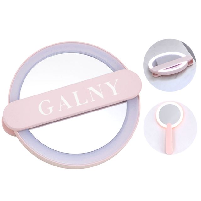 Custom Handheld Swivel LED Compact Makeup Mirror