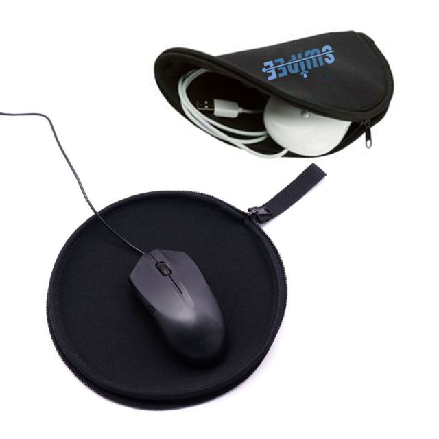 Full Color Custom 2-in-1 Mouse Pad and Pouch - 8''