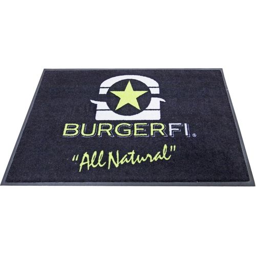 Full Color Nylon Twist Custom Floor Mats w/ Rubber Backing - 4' x 6'