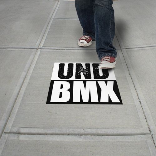 Full Color Adhesive Outdoor Textured Floor Custom Graphics - 17" x 23"