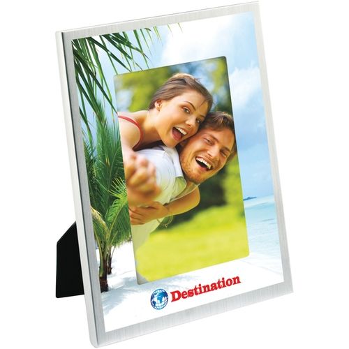 Full Color Brushed Aluminum Custom Frames - 4" x 6"