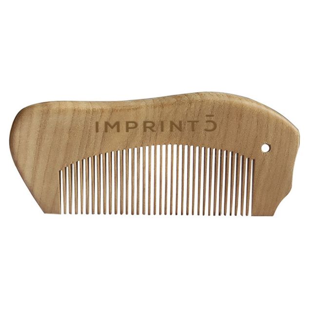 Wood Non Static Compact Custom Comb