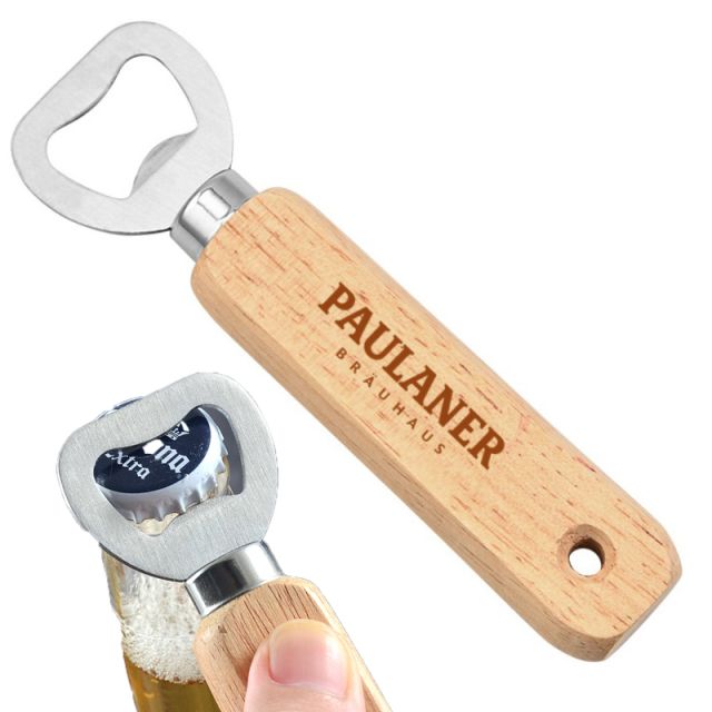 Custom Wooden Handle Bottle Opener