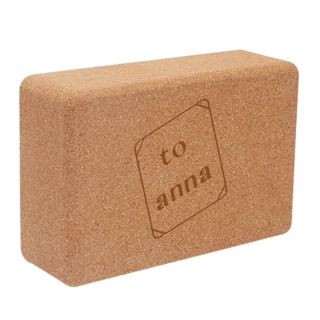 Non-Slip Custom Eco-friendly Cork Yoga Block