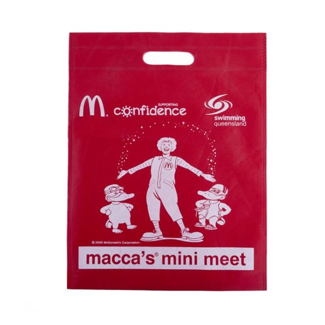 Custom Heat Sealed Non Woven Exhibition Tote Bag - 10"w x 12"h