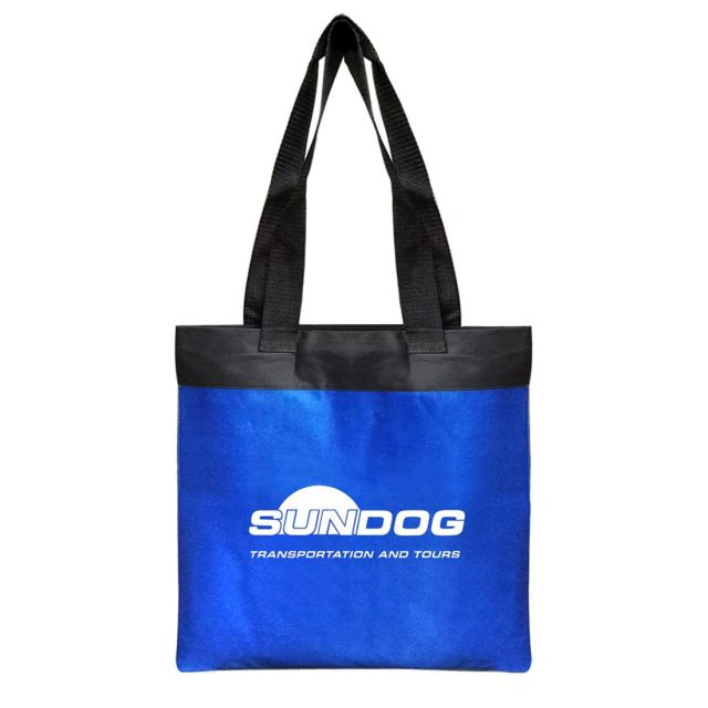 Custom Meeting Tote Bag - 14.5" W x 15" H x 1" D