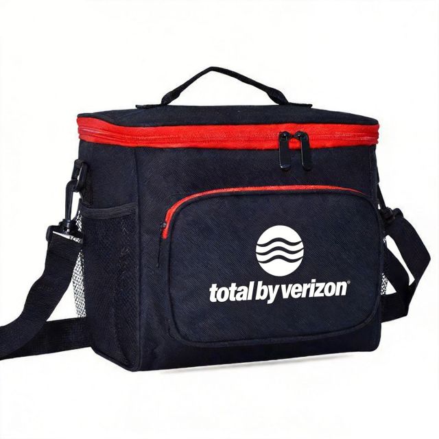 Custom 600D Oxford Cloth Cooler Tote Bag - 7"w x 8.8"h x 10"l