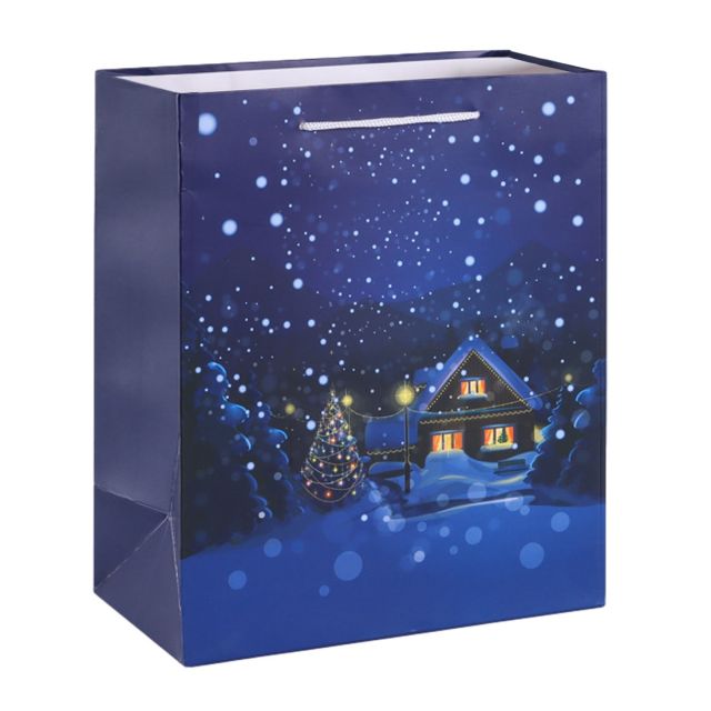 Full Color Custom Euro Handle Paper Shopping Bag - 9.5"W x 11.5"H x 4"D