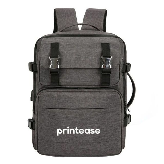 Custom Oxford Travel Backpack w/ USB Charging - 15.6"