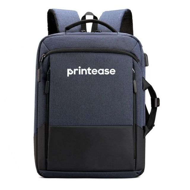 Custom Portable Travel Laptop Backpack w/ USB charging - 15.6"