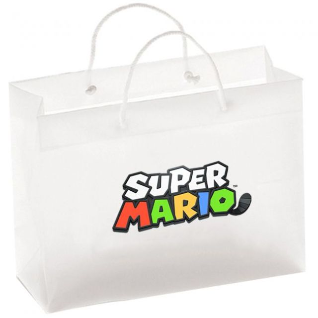 Full Color Custom Printed Frosted Eurotote Bags - 12"W x 10"H x 5.5"D