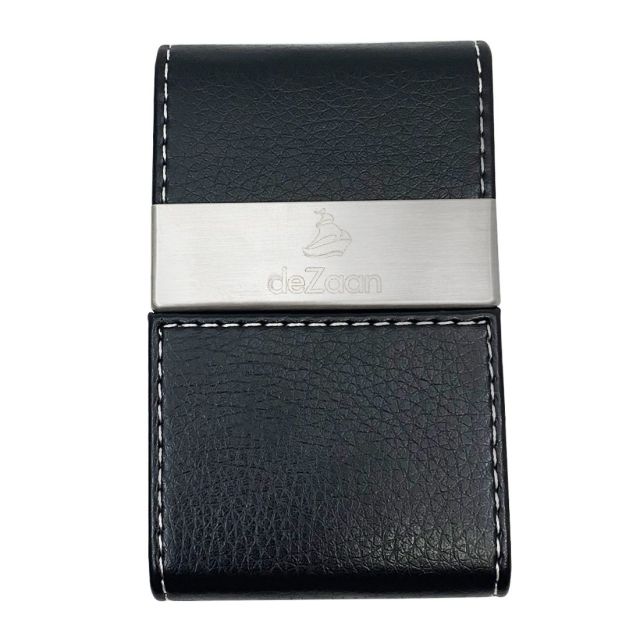 Custom Leather & Stainless Steel Business Card Case