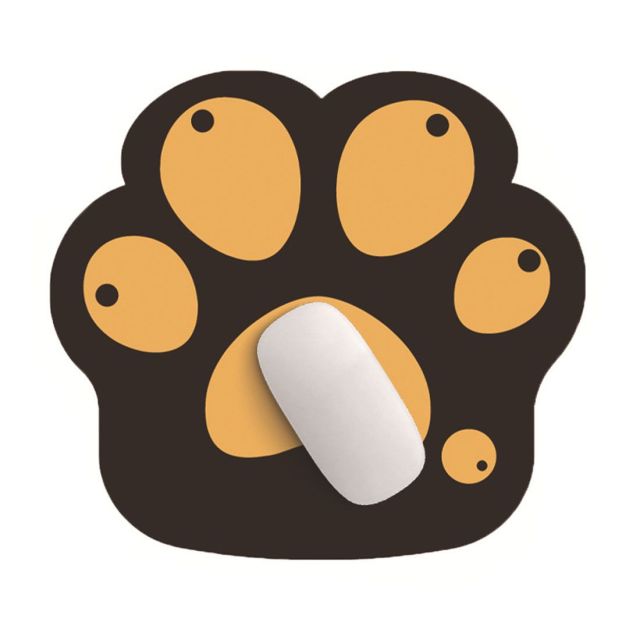 Full Color Custom Paw Shaped Promo Mouse Pad - 11" x 10" x .13"