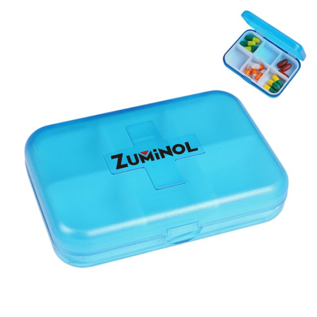 Custom Tablet 6-Compartment Pill Box