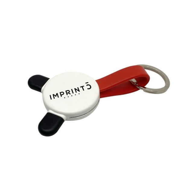 3-in-1 USB Custom Charging Cable w / Keying Chain