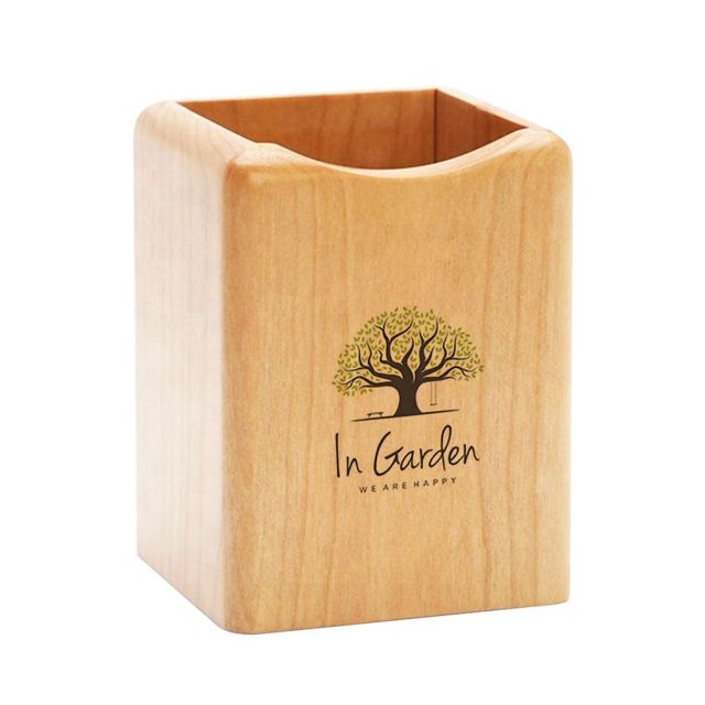 Full Color Custom Wood Pen Holder