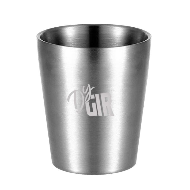 Custom Stainless Steel Camping Pint Glass - 10 oz.