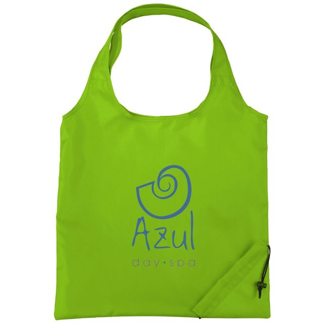 Portable Folding Custom Tote Bag - 15"w x 16"h