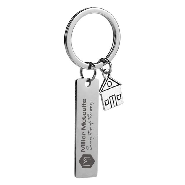 Promotional Metal House Keyring