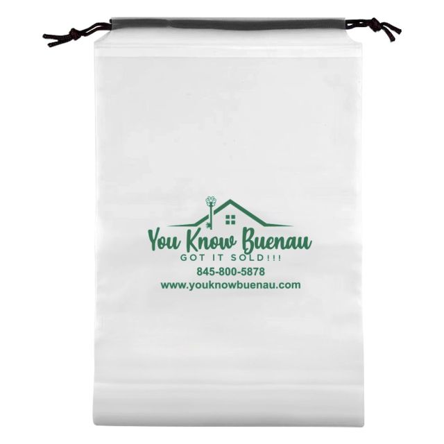 Custom Waterproof Clothing Drawstring Bag - 7.9"w x 11.8"h x 1.8"d