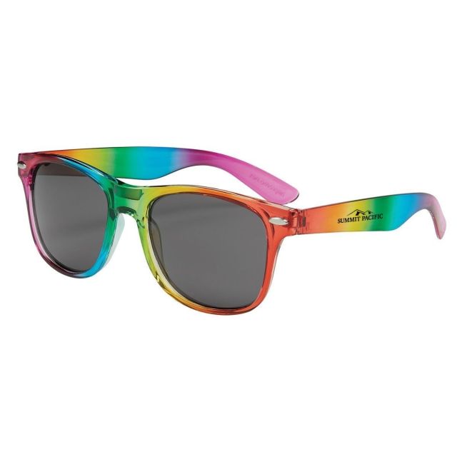 Custom Rainbow Bold Sunglasses w/ Rainbow Frame 