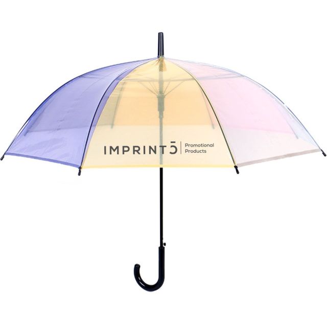 Custom Rainbow Clear Umbrella - 46''