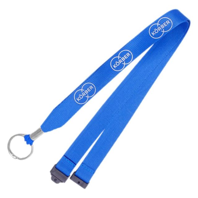 Custom Polyester Crimped Breakaway Lanyards