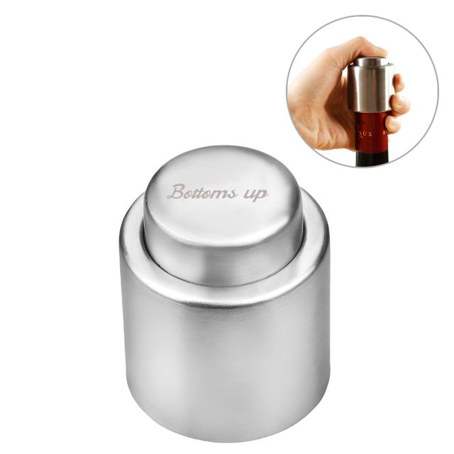 Custom Stainless Steel Vacuum Wine Stopper