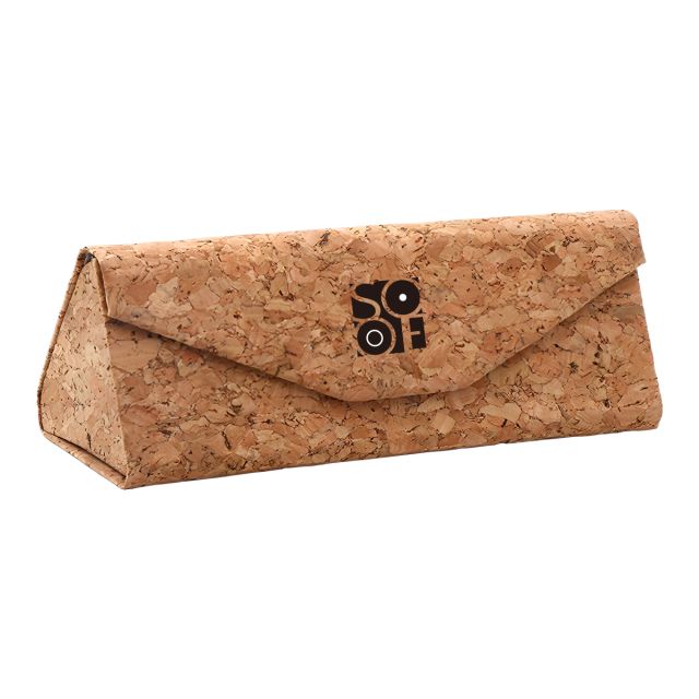Custom Cork Folding Sunglasses Case