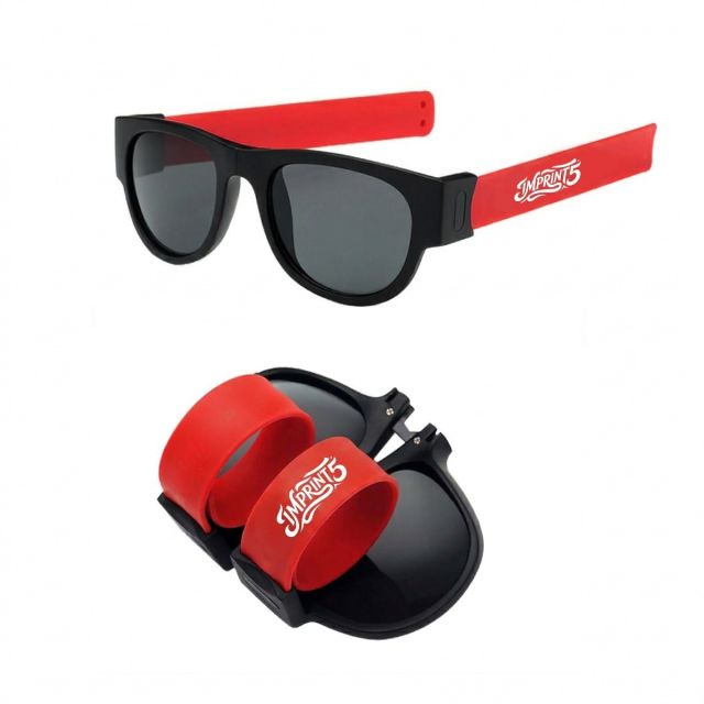 Custom Folding Flexible Slap Bracelet Sunglasses