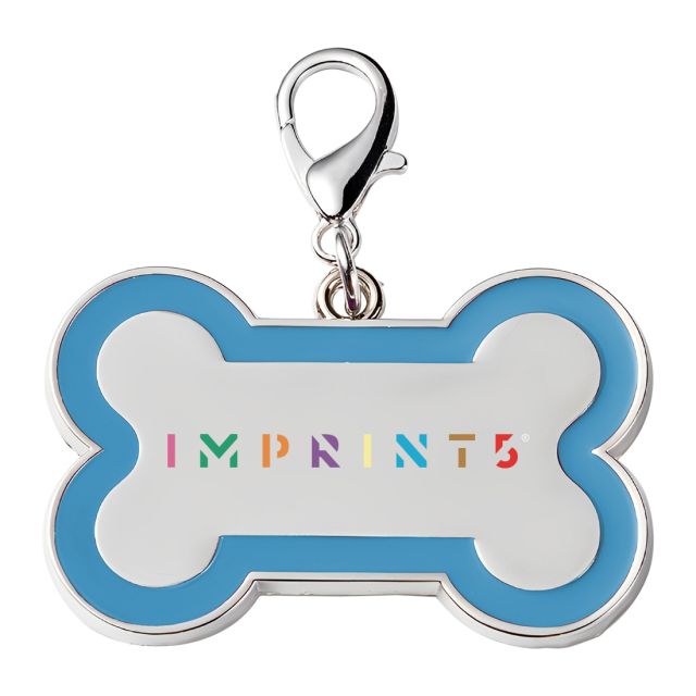 Full Color Custom Metal Bone Shaped Pet Tag