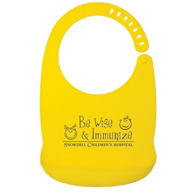 Silicone Custom Baby Bibs w/ Crumb Pocket