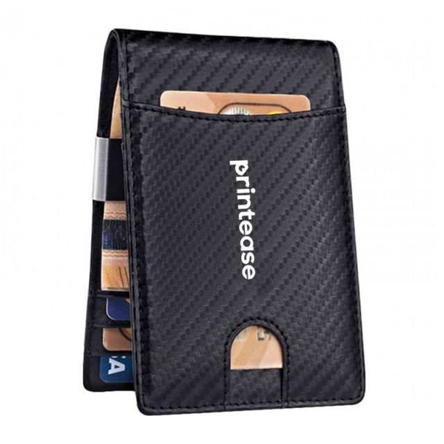 Slim Mens Wallets w/ Money Clip & Front Pocket Blocking Card Holder