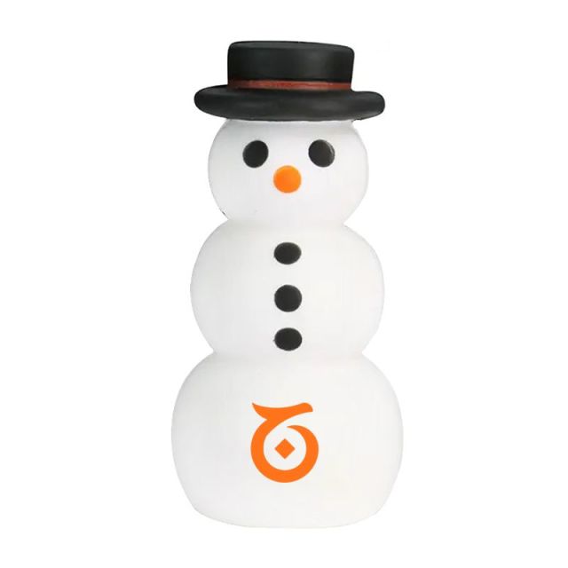 Custom Christmas Snowman Stress Toy