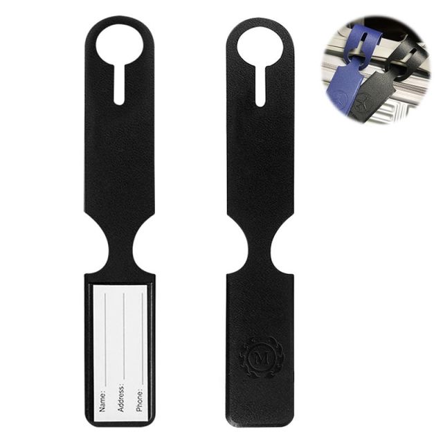 Custom Strip Leather Luggage Tag