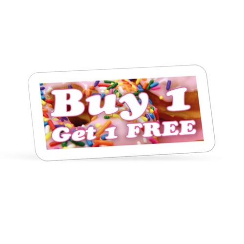 Full Color Rectangular Logo Label - 2" w x 1" h