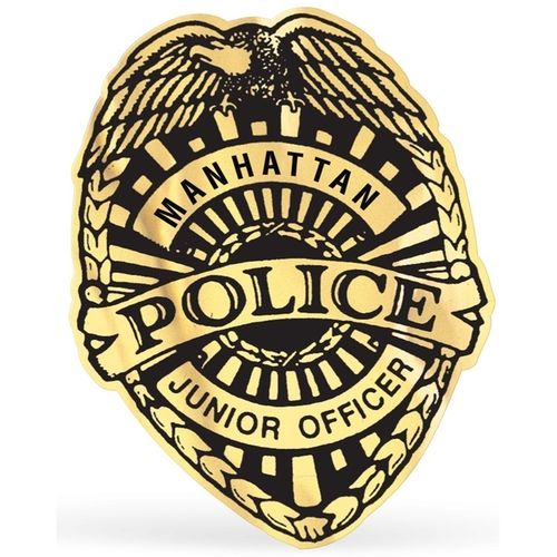 Police Badge Lapel Sticker Custom Sticker Rolls